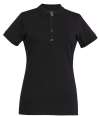 BK614 2372 Brook Taverner Ladies Arlington Premium Cotton Polo Shirt Black colour image